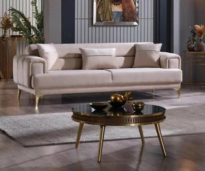 JVmoebel 3-Sitzer Samt Luxussofa 3-Sitzer Couch Designer Sitz Couch, 1 Teil günstig online kaufen