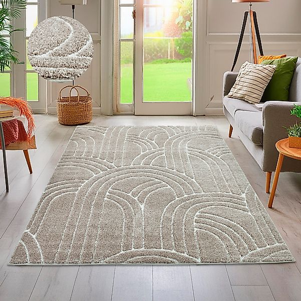 my home Teppich "Cadie" rechteckig 20 mm Höhe modernes Design, weicher Flor günstig online kaufen