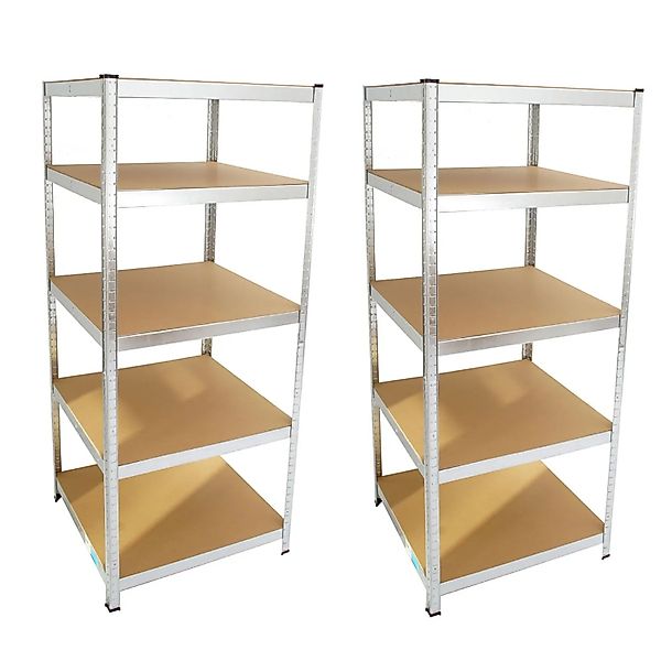 TRUTZHOLM 2x Schwerlastregal 180x75x75cm 875 kg 5 Böden günstig online kaufen