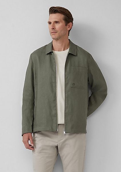 s.Oliver Hemdjacke Indoor-Jacke Overshirt aus Leinen mit Eingrifftaschen günstig online kaufen