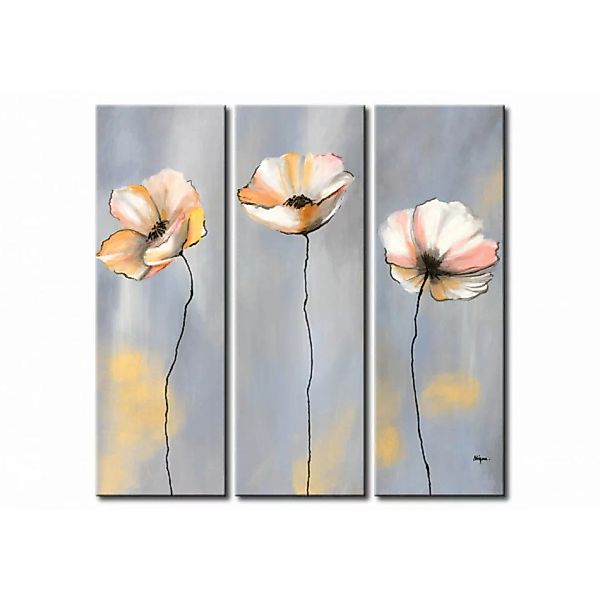 Wandbild Mohnblumen in Pastellfarben  XXL günstig online kaufen