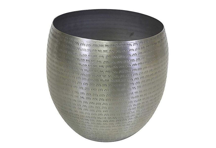 Casa Moro Blumentopf Orientalischer Blumentopf Castellon Silber mit Hammers günstig online kaufen