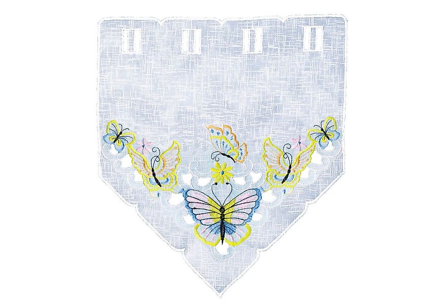 Delindo Lifestyle Scheibengardine Schmetterlinge (2 St), Stangendurchzug, h günstig online kaufen