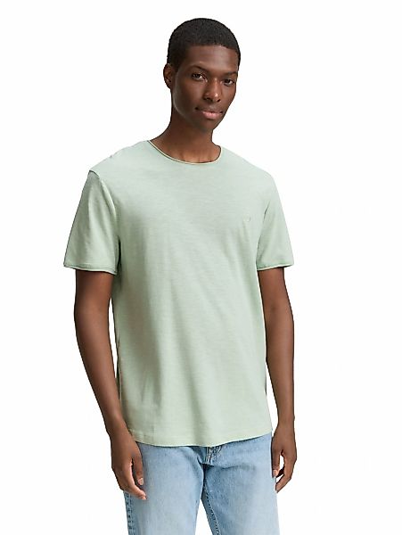 TOM TAILOR Denim T-Shirt, in Melange-Optik günstig online kaufen