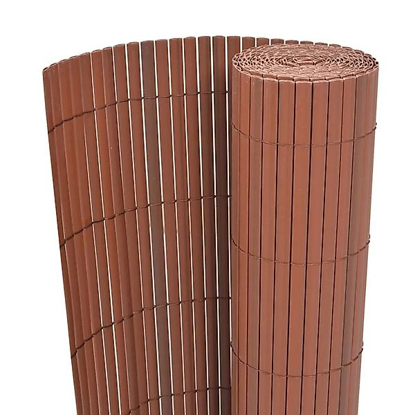 vidaXL Gartenzaun Braun 150 x 300 cm PVC 43635 günstig online kaufen