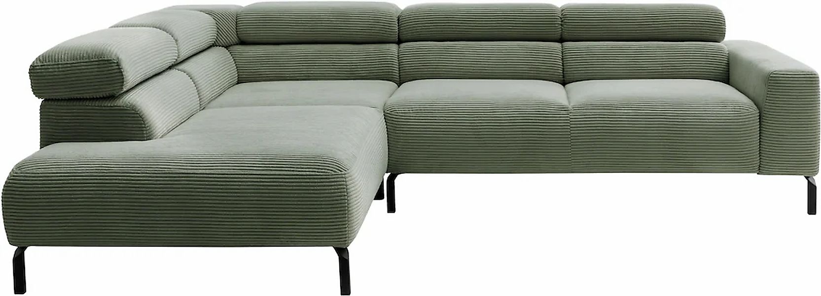 PLACES OF STYLE Ecksofa "Antonelli, L-Form, inkl. Kopfteilverstellung, Brei günstig online kaufen