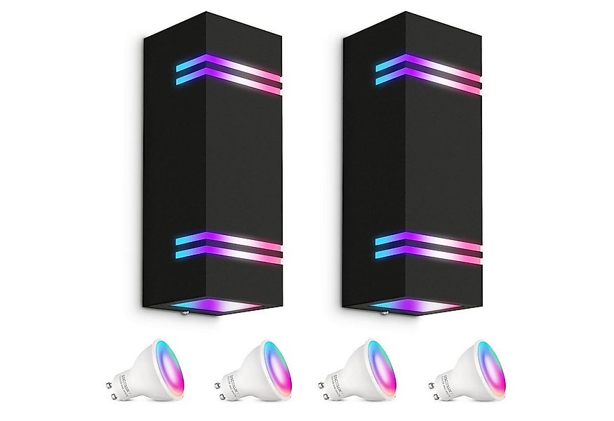 SSC-LUXon LED Außen-Wandleuchte JOVO-L Wand-Aussenleuchte Up & Down IP44 sc günstig online kaufen