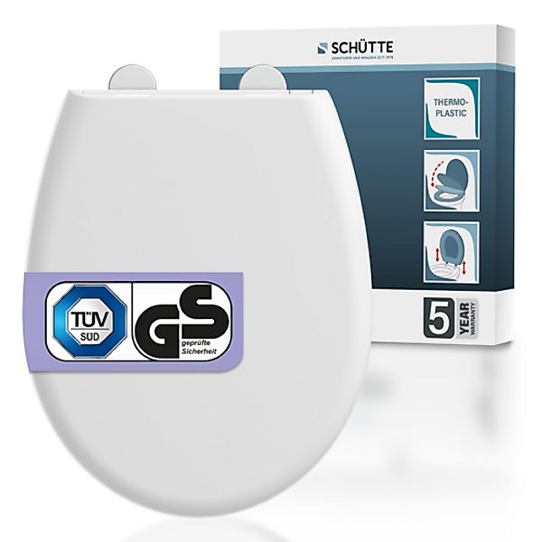 Schütte WC-Sitz »WHITE PREMIUM« Thermoplast, Absenkautomatik, Schnellversch günstig online kaufen