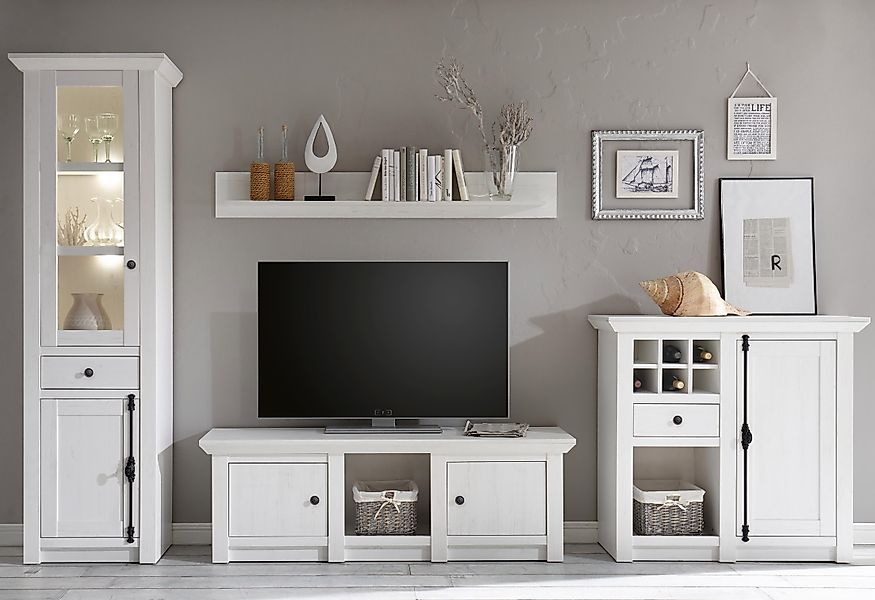 Home affaire Wohnwand "California" Set, 4 Stk. tlg. bestehend aus Standrega günstig online kaufen