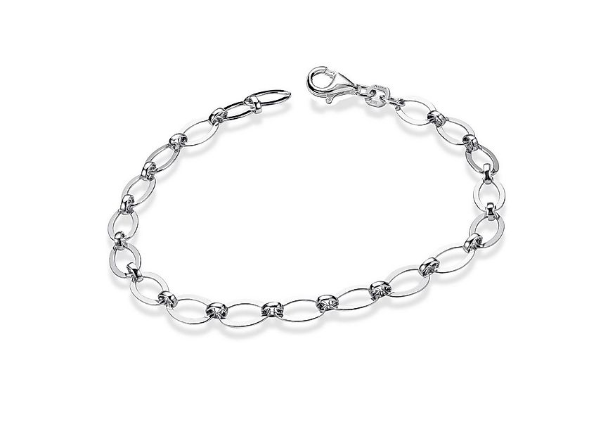 Materia Gliederarmband Damen Silber Figarokette 18cm SA-102, 925 Sterling S günstig online kaufen
