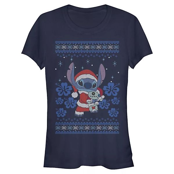 Disney - Lilo & Stitch - Stitch Holiday - Weihnachten - Frauen T-Shirt günstig online kaufen
