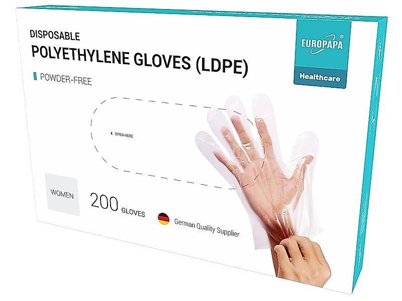 EUROPAPA Einweghandschuhe Vorteilspack LDPE Einweghandschuhe in günstig online kaufen