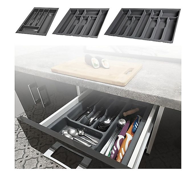 Furnify Schubkasteneinsatz Besteckeinsatz Besteckeinteilung für Küchenschrä günstig online kaufen