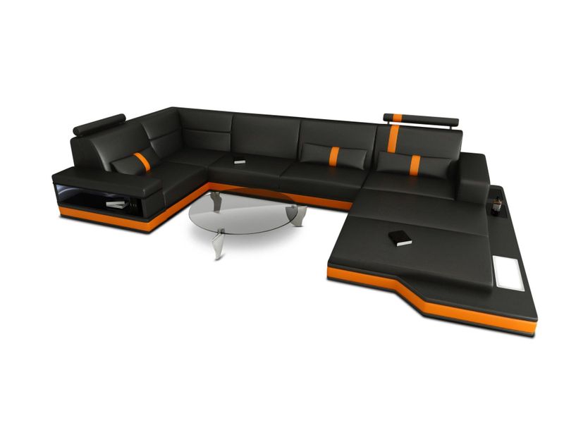 Sofa Dreams Wohnlandschaft Ledersofa Ledercouch Messana günstig online kaufen