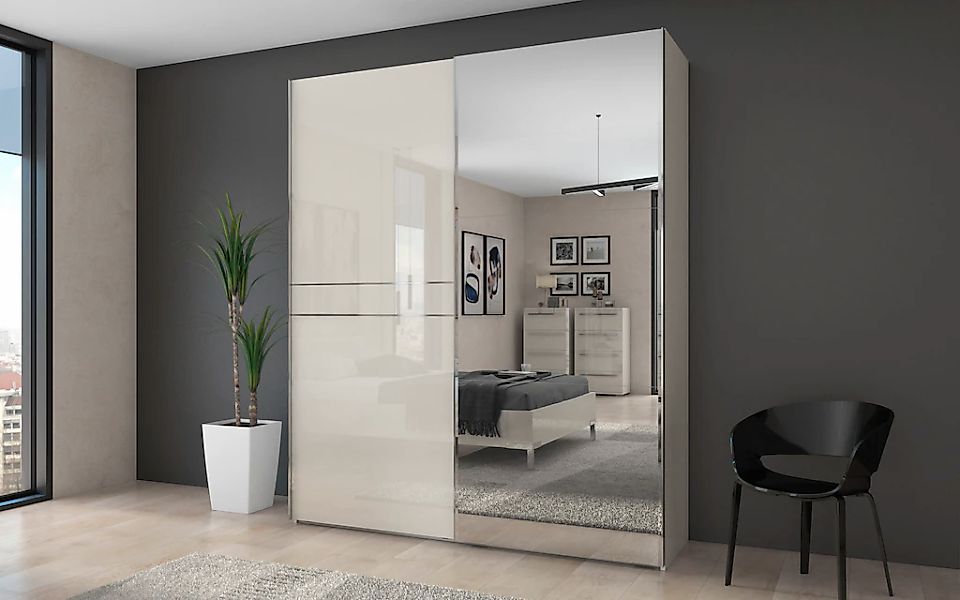 OTTO home Schwebetürenschrank "Piano, mit Einlegeböden, Kleiderstangen, Spi günstig online kaufen