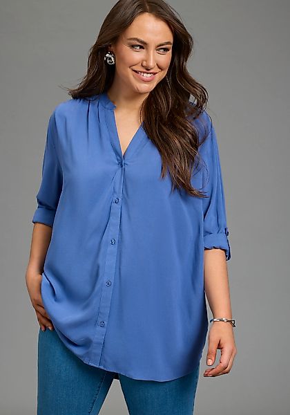Laura Scott CURVE Longbluse im Tunika Stil aus weicher Viskose - GROSSE GRÖ günstig online kaufen