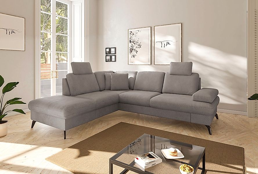 sit&more Ecksofa "Morris Jubi L-Form", inkl. Armteilfunktion und 1 Zierkiss günstig online kaufen