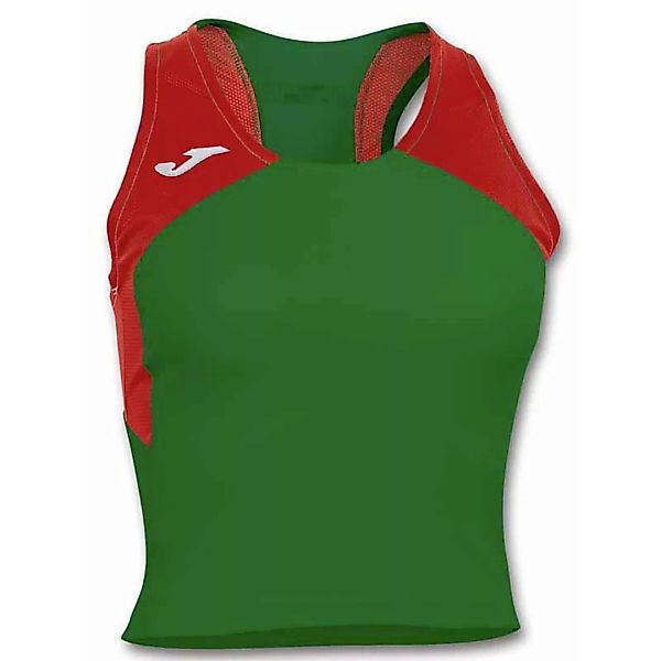Joma Record Ii Ärmelloses T-shirt L Green / Red günstig online kaufen