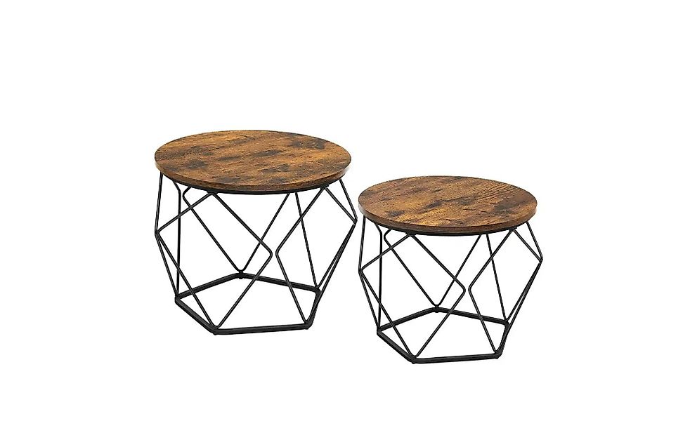 Couchtisch 2er-Set  Vignole ¦ braun ¦ Maße (cm): B: 60 H: 45 Tische > Couch günstig online kaufen