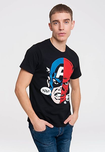 LOGOSHIRT T-Shirt "Marvel - Captain America & Red Skull" mit Captain Americ günstig online kaufen