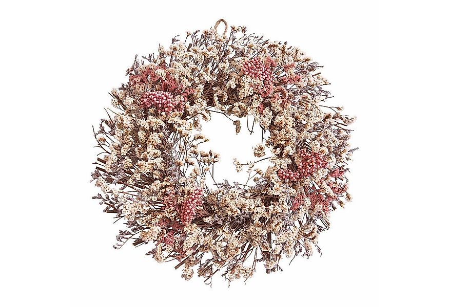 Mirabeau Dekokranz Trockenblumenkranz Jovilique weiß/rosa günstig online kaufen