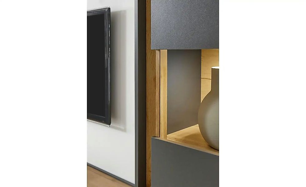 Vitrine  Cande ¦ grau ¦ Maße (cm): B: 50 H: 197 T: 40.0 Schränke > Vitrinen günstig online kaufen