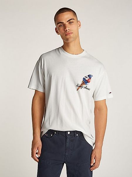 Tommy Jeans T-Shirt TJM RLX NOVELTY 2 GMD TEE mit großem Logo am Rücken günstig online kaufen