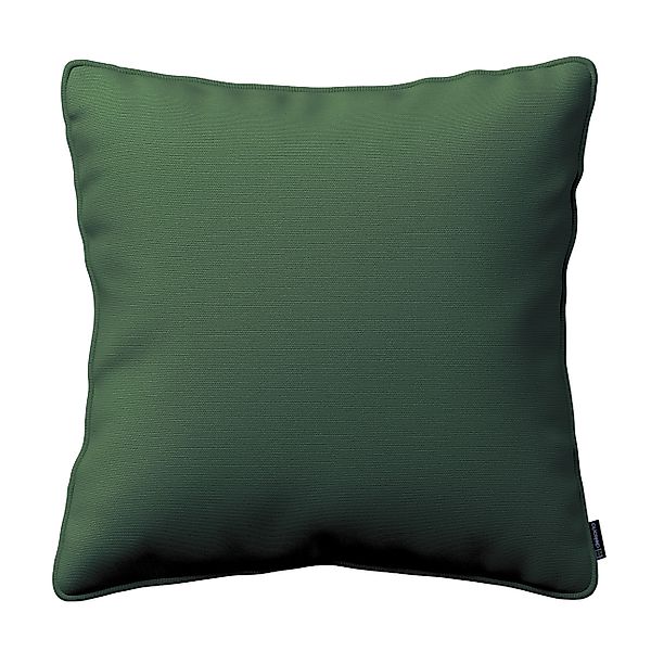 Kissenhülle Gabi mit Paspel, waldgrün, 45 x 45 cm, Cotton Panama (702-06) günstig online kaufen