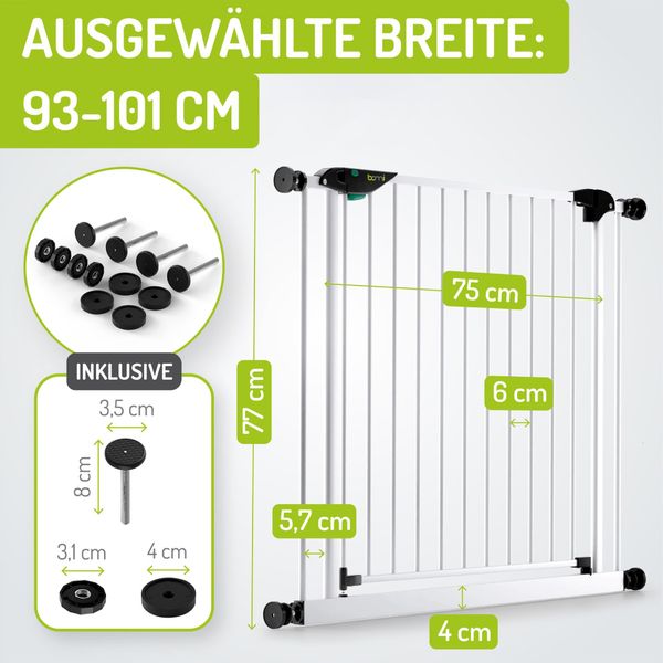 BOMI Türschutzgitter Treppenschutzgitter Ohne Bohren Mira günstig online kaufen