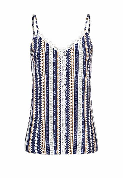 CLOUD 5IVE Tanktop "CLOUD 5IVE Viskose Trägertop mit Spitzenbordüre" günstig online kaufen