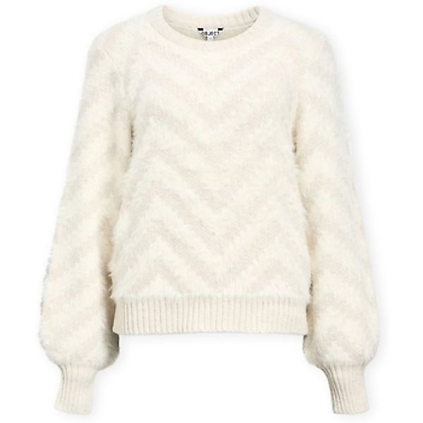Object  Pullover Noos Hollow Knit - White Sand/Morel günstig online kaufen