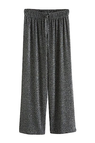 Next Palazzohose Glitzernde Metallic-Hose mit weitem Bein (1-tlg) günstig online kaufen