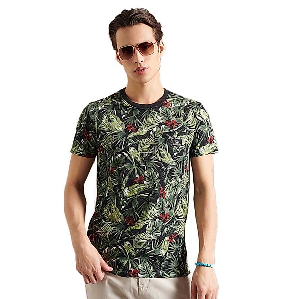 Superdry Allover Print Pocket Kurzarm T-shirt XL Banana Leaf AOP günstig online kaufen
