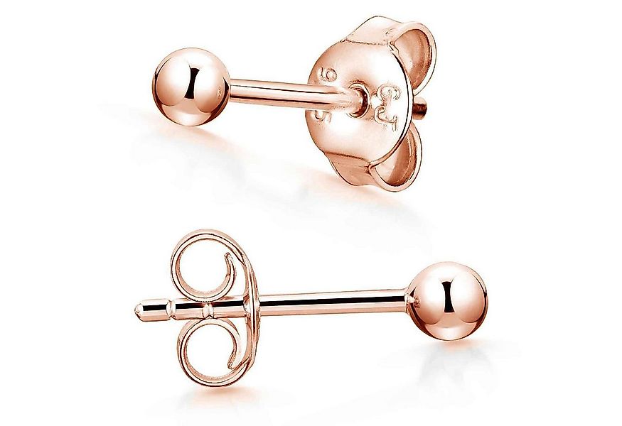 Materia Paar Ohrstecker Kugel Basic Rosegold Ohrringe klein 3-6mm SO-350, S günstig online kaufen