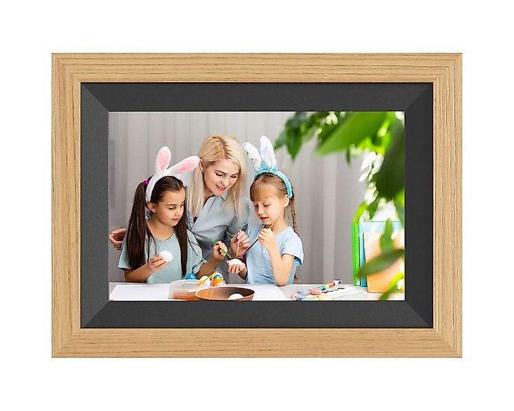Braun Phototechnik DigiFrame 10B WiFi buche 25,7cm Digitaler Bilderrahmen günstig online kaufen