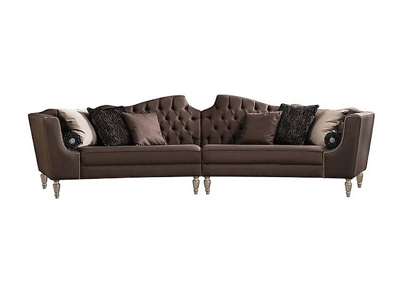 Xlmoebel Sofa Luxuriöses Wohnzimmer-Sofaset mit 5-Sitzer-Sofa und 2x Beiste günstig online kaufen