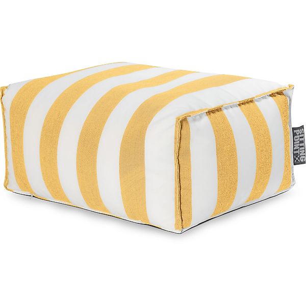 Sitting Point Hocker Santorin Roll 100 l Gelb Streifen-Muster günstig online kaufen