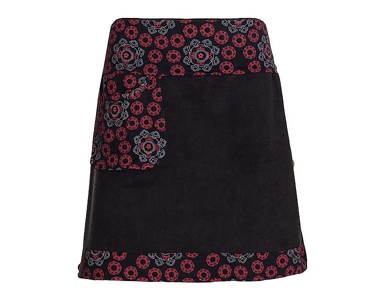 Vishes Minirock Thermorock warmer Side-Bag Damen Winterrock kurz Fleece Hip günstig online kaufen