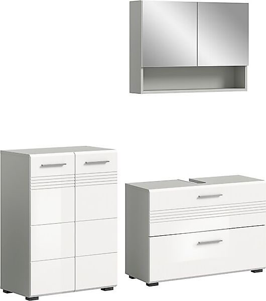 welltime Badmöbel-Set »Calicio, bestehend aus: Midischrank, Waschbeckenunte günstig online kaufen