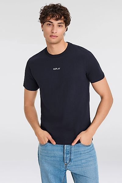 Replay Herren Rundhals T-Shirt BASIC JERSEY 30/1 Regular Fit günstig online kaufen