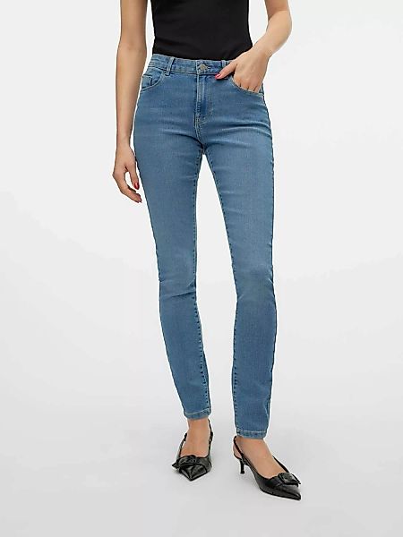 Vero Moda Skinny-fit-Jeans VMELLY MR SKINNY JEANS BLUE NOOS günstig online kaufen