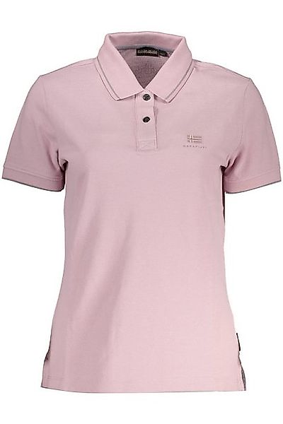 Napapijri Poloshirt Elegantes Damen-Poloshirt in Rosa mit Stickerei und günstig online kaufen