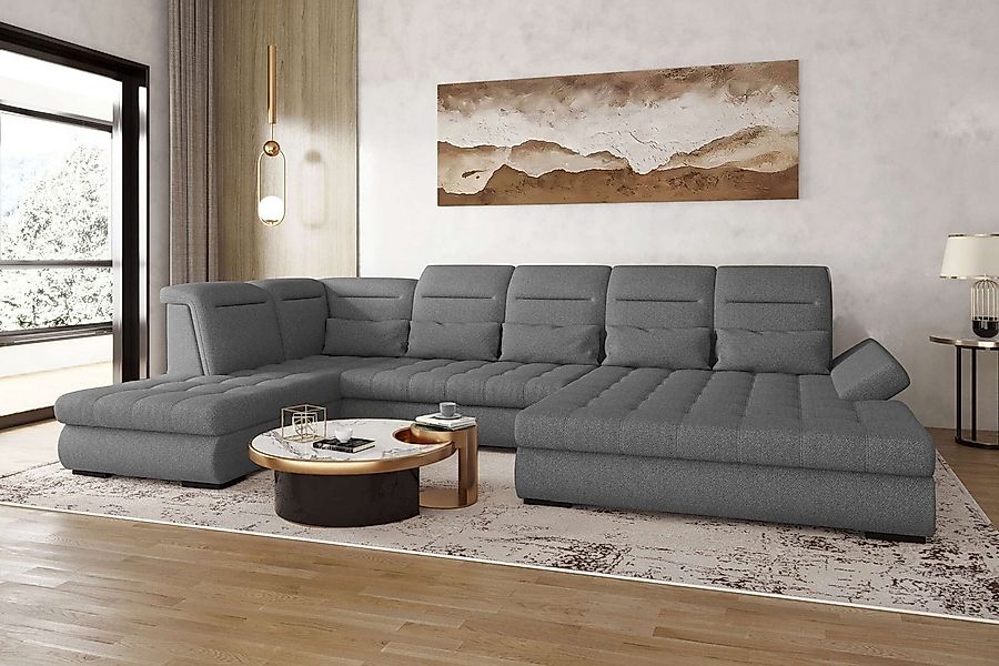 99rooms Wohnlandschaft Toscana, Sofa, U-Form, Rundumbezug aus Strukturstoff günstig online kaufen