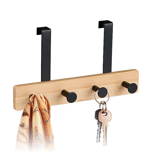 relaxdays Türgarderobe mit 4 Hake, Türen, günstig online kaufen