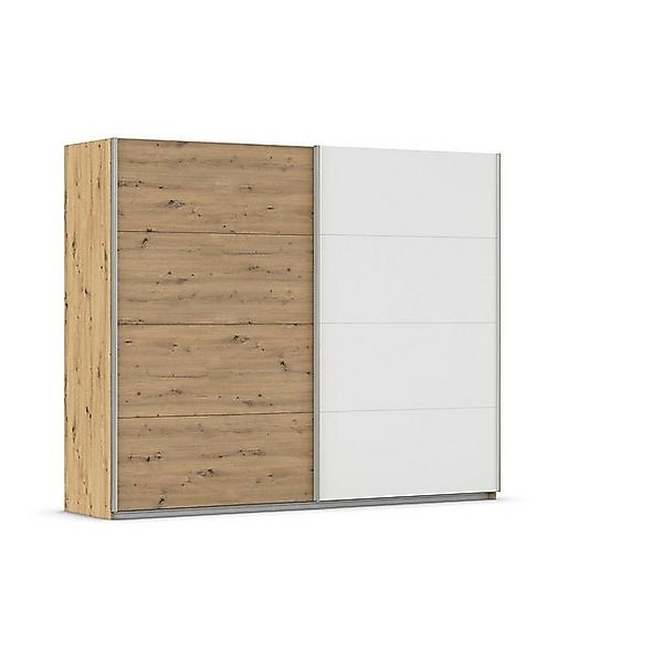 rauch Schwebetürenschrank QUADRA, 2-türig, Alpinweiß, Artisan Eiche Dekor, günstig online kaufen
