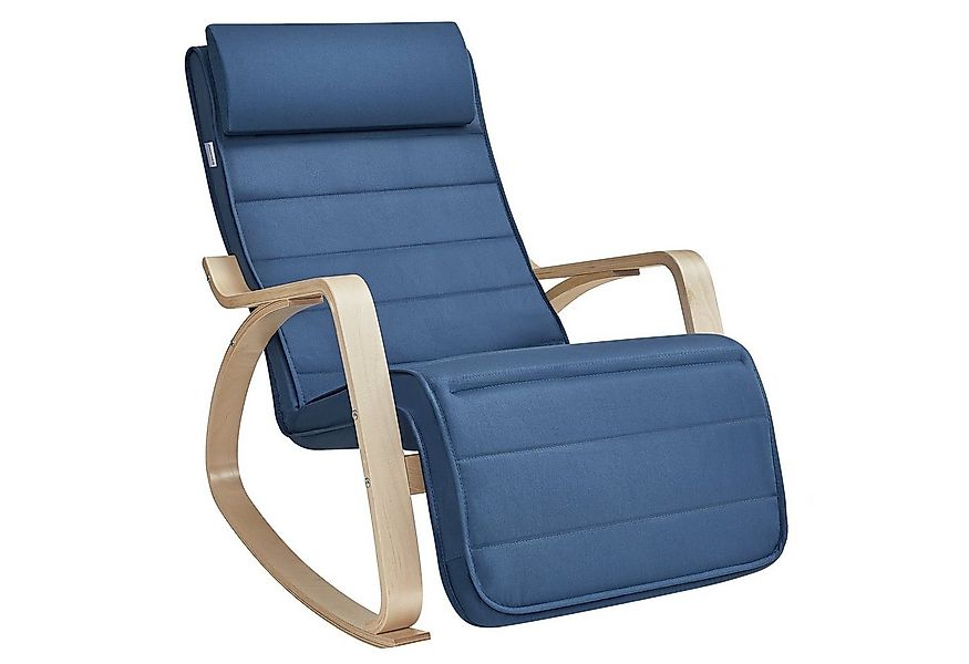 SONGMICS Schaukelsessel, Relaxsessel, Relaxstuhl, verstellbare Fußstütze günstig online kaufen