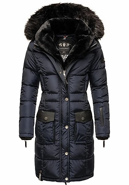 Navahoo Steppmantel "Sinja", stylischer Winter Parka mit edlem Fellimitat günstig online kaufen