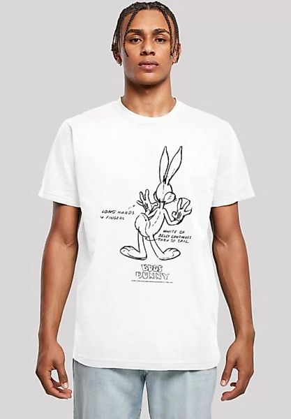 F4NT4STIC T-Shirt Looney Tunes Bugs Bunny White Belly Print günstig online kaufen