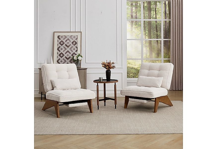 REDOM Loungesessel Verstellbarer Polsterstuhl (Relaxsessel mit Lendenkissen günstig online kaufen