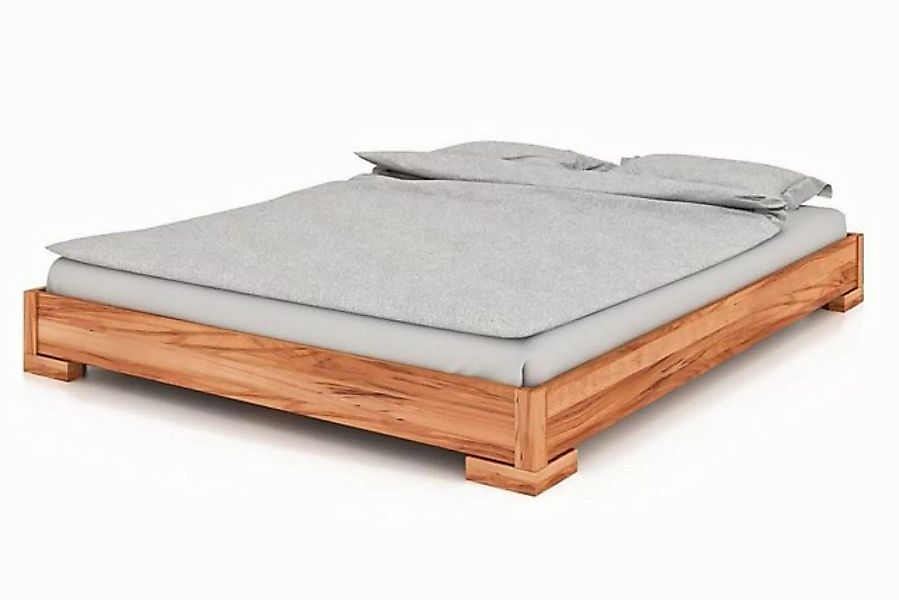 byoak Bett VENTO-E 120 x 220 aus Massivholz, ohne Kopfteil, Naturgeölt günstig online kaufen